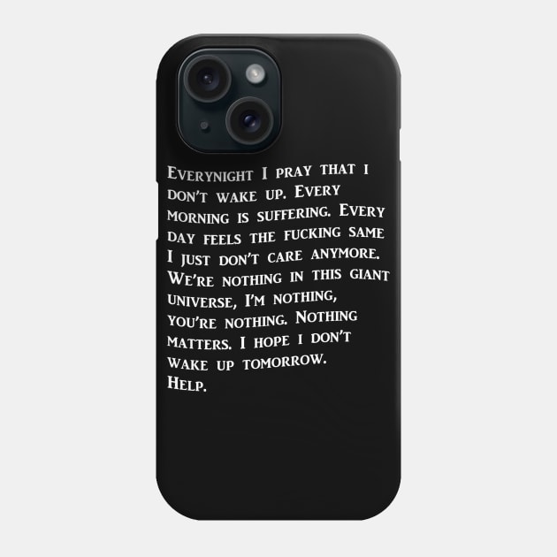 Help me Phone Case by Cryno