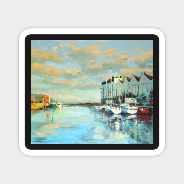 Summer Evening, Galway Harbour Magnet by conchubar