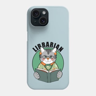 Librarian Cat Lady Phone Case