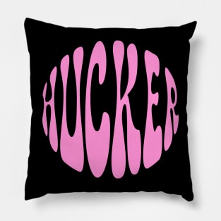 Hucker Retro Round Pink Pillow