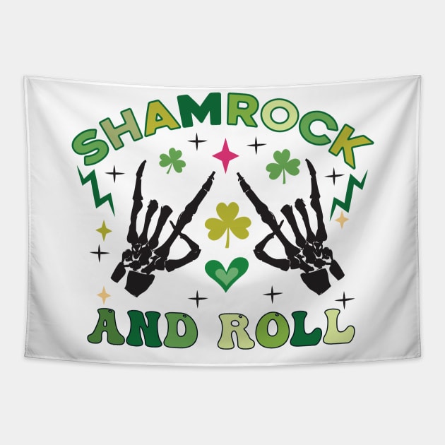 Shamrock and Roll Tapestry by MZeeDesigns