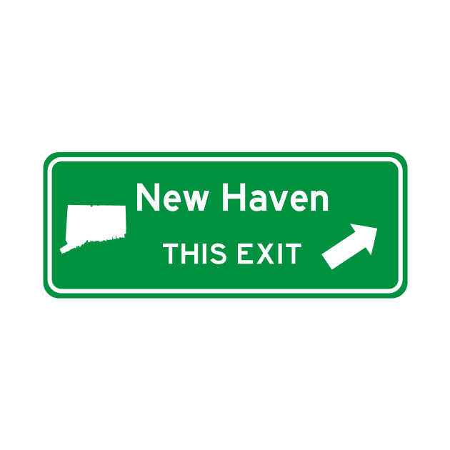 New Haven, Connecticut Highway Exit Sign by Starbase79