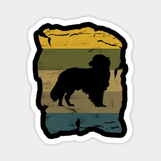 Kooikerhondje Distressed Vintage Retro Silhouette Magnet