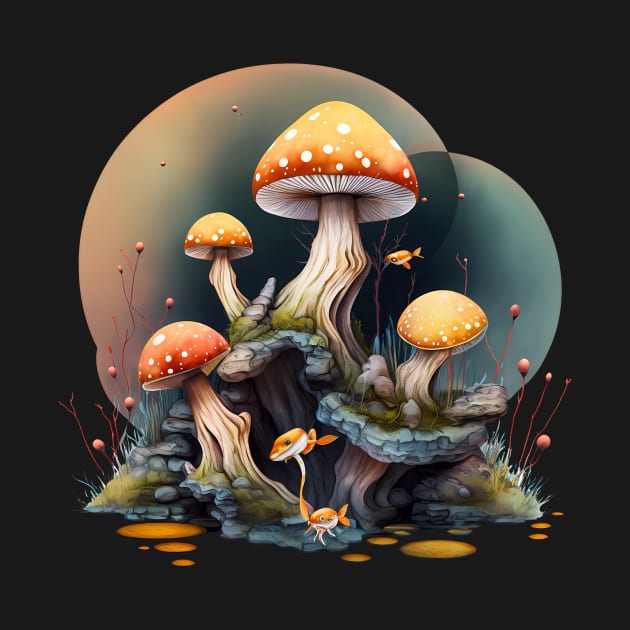 Mushrooms Underwater by thatmacko