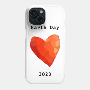 Red Heart Earth Day 2023 Phone Case