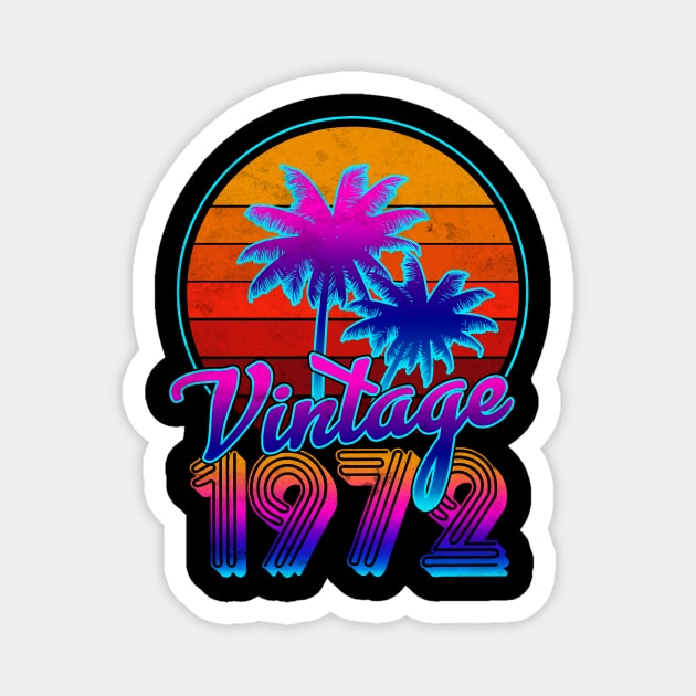 Vintage Classic 1972 Magnet by franzaled