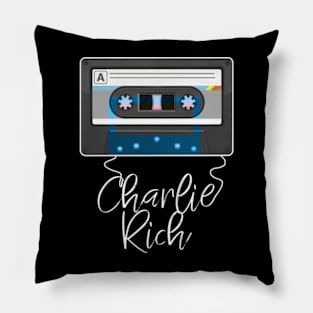 Love Music Charlie Proud Name Awesome Cassette Pillow