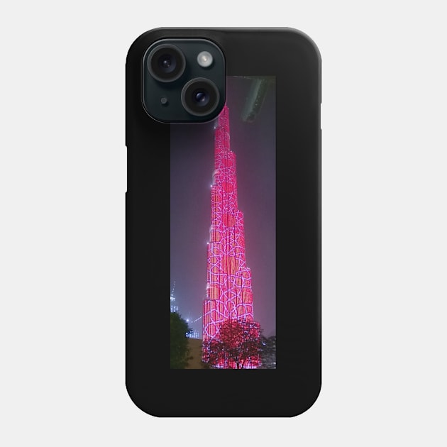 Burj Khalife (Stunning ambience) Phone Case by ProTrendDesigns