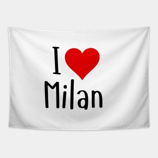 I Love Milan Tapestry