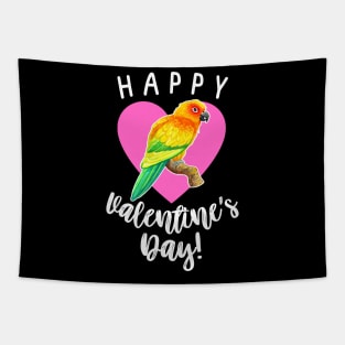 Happy Valentine's Day - Sun Conure Tapestry