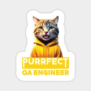 Just a Purrfect QA Engineer Cat Magnet