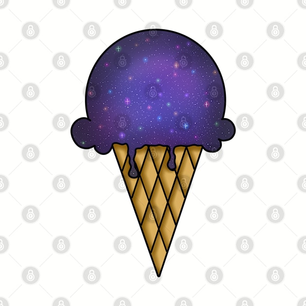 Galaxy Ice Cream - Purple by MyBearNugget