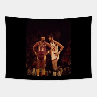 Wilt Chamberlain vs Kareem Abdul Jabbar Tapestry