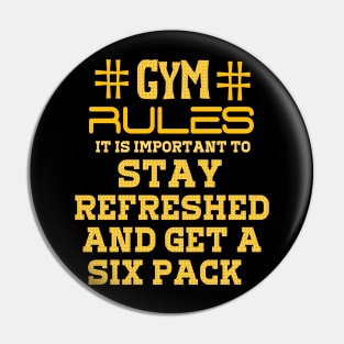 i love gym,sport t-shirt Pin