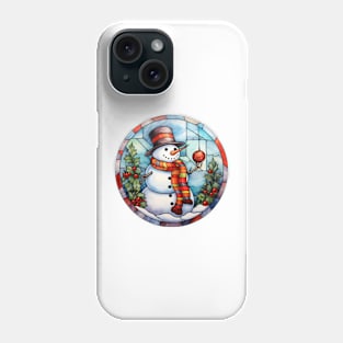 Snowman and Holly Phone Case