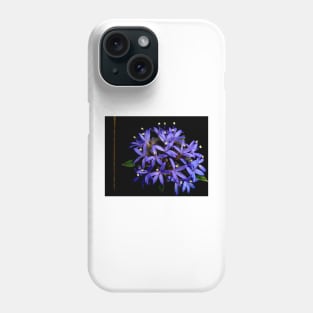 Blue Pincushion Flower Phone Case