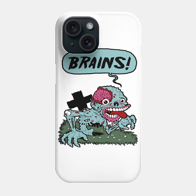 Zombie from the Grave Phone Case by DavesTees