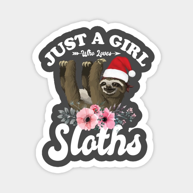 Just A Girl Who Loves Sloths Magnet by Eteefe