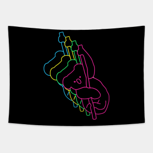 Koala 80s Neon Tapestry