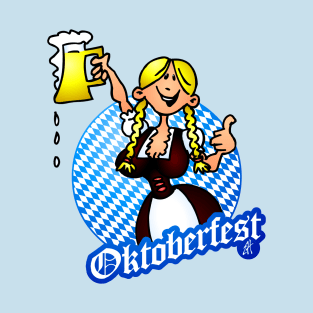 Oktoberfest - girl in a dirndl T-Shirt