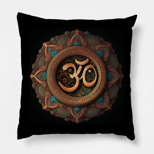 Ohm Shanti Pillow by thisiskreativ