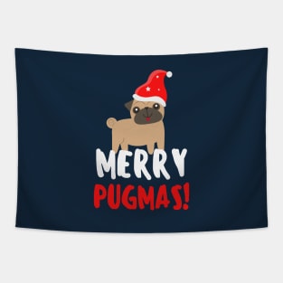 Merry Pugmas - Pug Christmas Tapestry