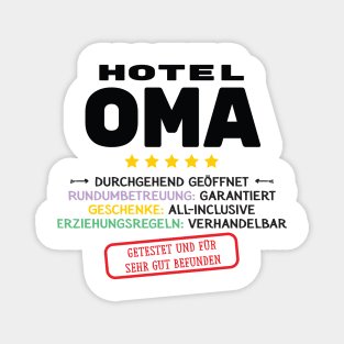 Hotel Oma Lustige Geschenkidee Magnet