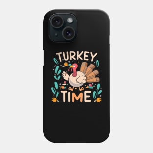 Turkey Time Thanksgiving Animals Phone Case