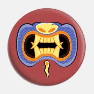 Aku Mouth Blue Pin