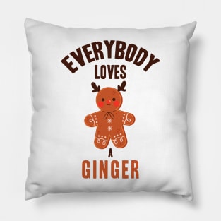Funny Gingerbread Man Christmas Gift Pillow