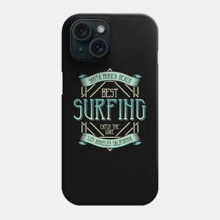 Surfing Santa Monica Beach California Phone Case