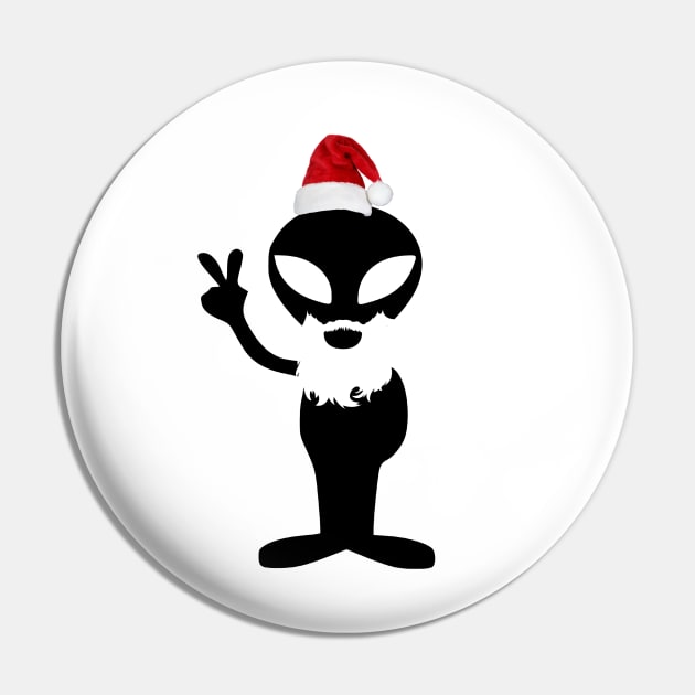 Alien Santa Claus Pin by DesignsbyZazz