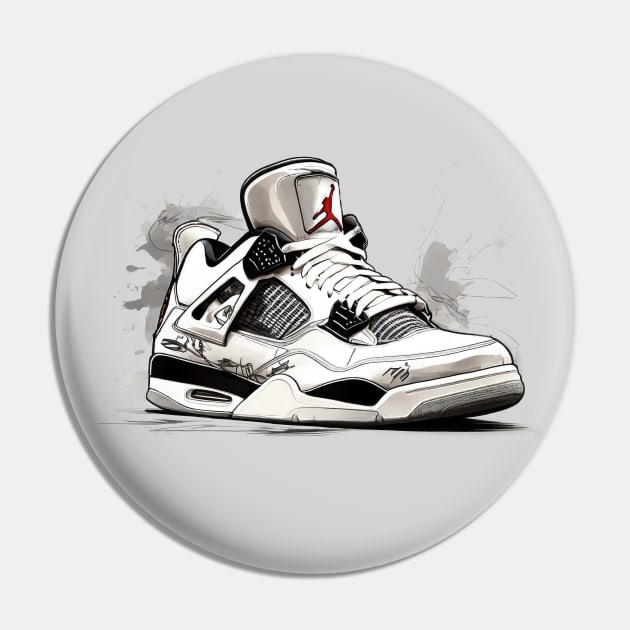 AJ 4 Pin by Buff Geeks Art