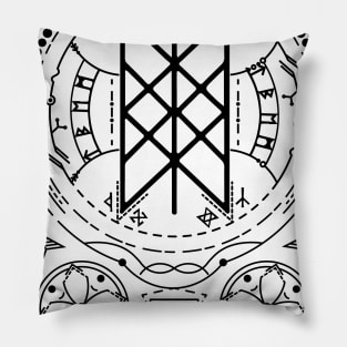 Web of Wyrd | Norse Pagan Symbol Pillow