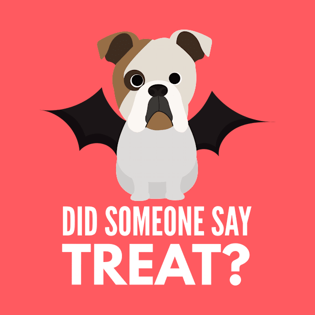 English Bulldog Halloween Trick or Treat by DoggyStyles