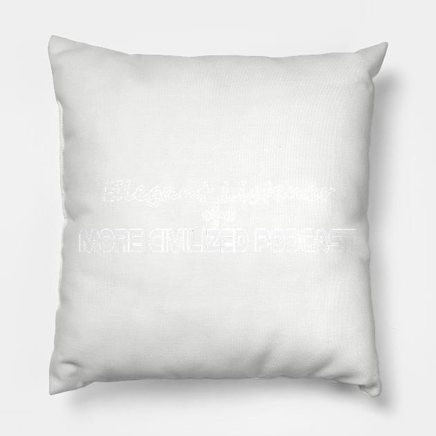 Elegant Listener Pillow by MoreCivilized