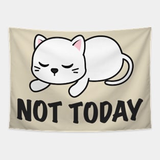 Not Today ~ Cat Funny Tapestry