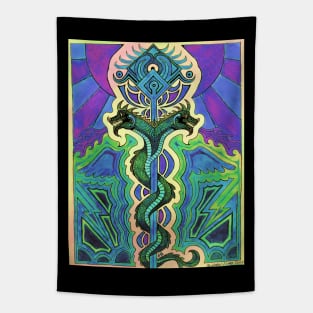 Kundalini Staff 02 Tapestry