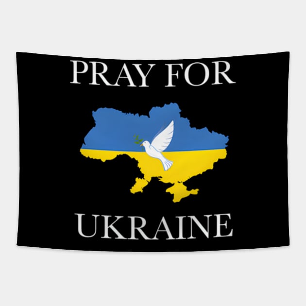 Pray For Ukraine Tapestry by jasper-cambridge
