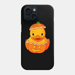 Jack O' Lantern Rubber Duck Phone Case