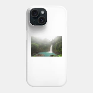 Waterfall deep in the jungle Phone Case