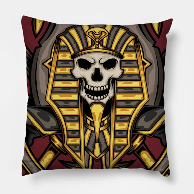 Egyptian God 10 Pillow by Harrisaputra