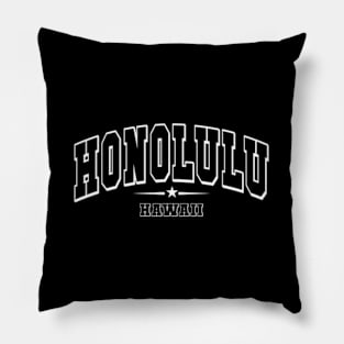 Honolulu Hawaii Hi Sport Athletic Pillow