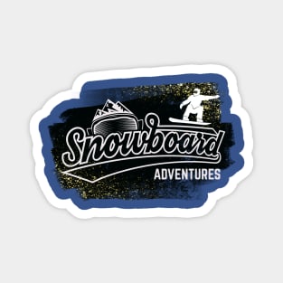 Snowboard Adventures Winter Sports Snow Magnet