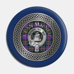 Clan MacNeil Crest & Tartan Knot Pin