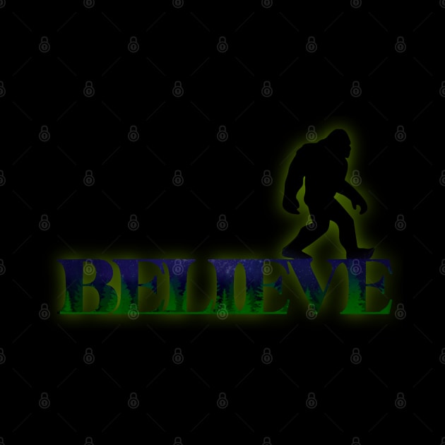 Bigfoot Believe by JM's Designs