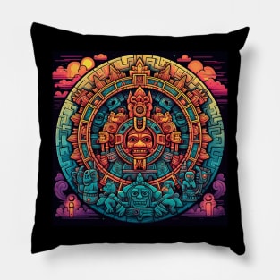 Mayan Calendar - Design 1 Pillow