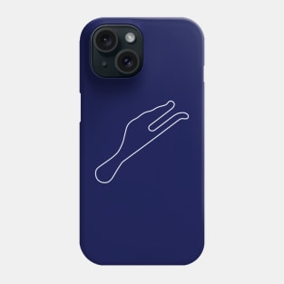 Riverside International Raceway [outline] Phone Case