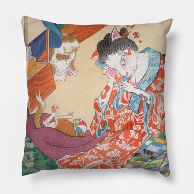 Year of the Rooster Series/ Henned In  (crop) Pillow by MoiraHahnArt