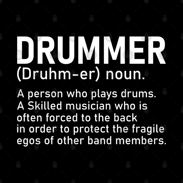 Drummer A Person Who Plays Drums Funny Drummer Gift by DragonTees